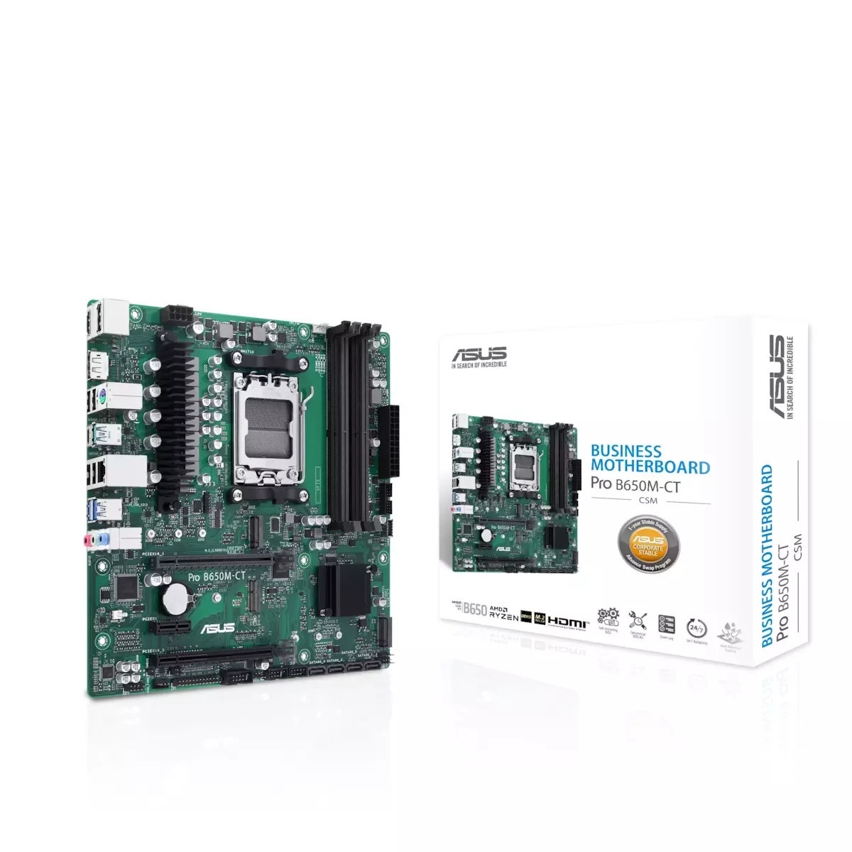 Asus Pro B650M-CT-CSM Motherboard Micro ATX με AMD AM5 Socket (90MB1EC0-M0EAYC)