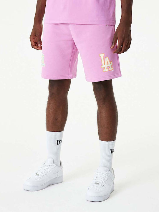 New Era Los Angeles Dodgers Pantaloni scurți sport bărbați Roz