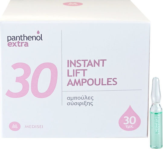 Panthenol Extra Instant Lift Serum Anti-îmbătrânire Pentru Față Cu Acid Hialuronic Pentru Lifting 30x2ml