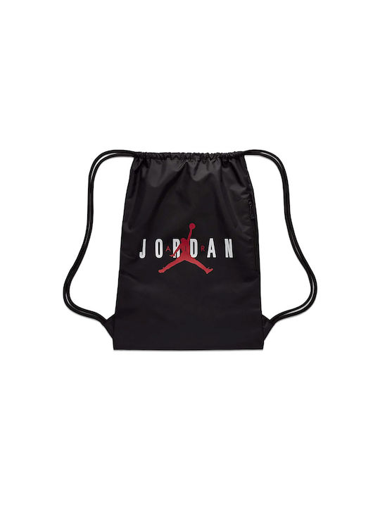 Jordan Ανδρική Τσάντα Πλάτης Γυμναστηρίου Μαύρη