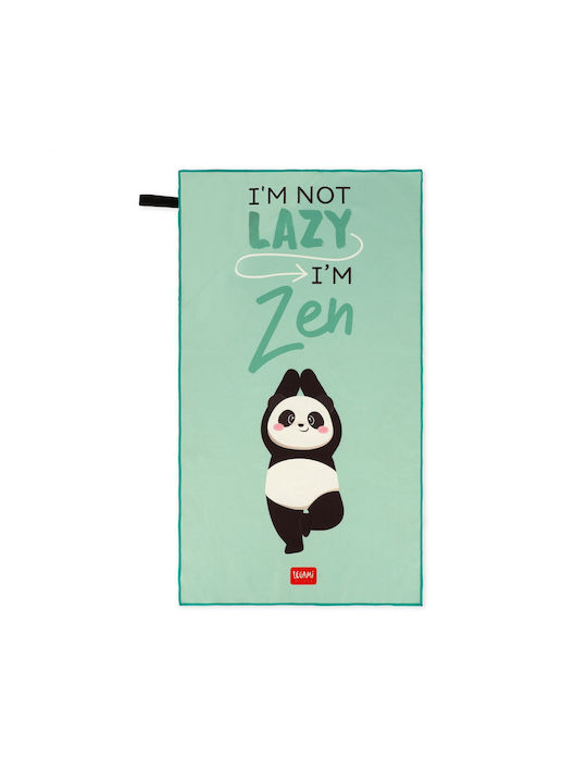 Legami Milano Panda Gym Towel Microfiber Green 80x45cm