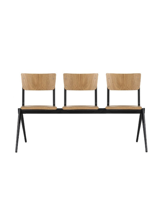 Κάθισμα Αναμονής 3 Θέσεων Bench Fuego/D3 Μπεζ 150x53x84cm