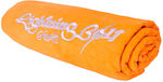 Lightning Bolt Embroidery Beach Towel Prosop de Plajă Portocalie 180x100cm.