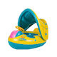 Kinder Schwimmtrainer Swimtrainer mit Durchmesser 85cm und Sonnenschutz für 3 Jahre und älter Gelb