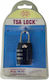 Tsa335 Steel Padlock Brass With Key 35mm