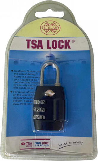 Tsa335 Steel Padlock Brass With Key 35mm