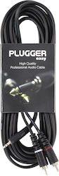 Plugger 3.5mm male-RCA male 1.5m Plugger 3.5mm male-RCA male 1.5m