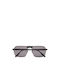 Zegna Herren Sonnenbrille mit Schwarz Metall Gestell und Schwarz Linse