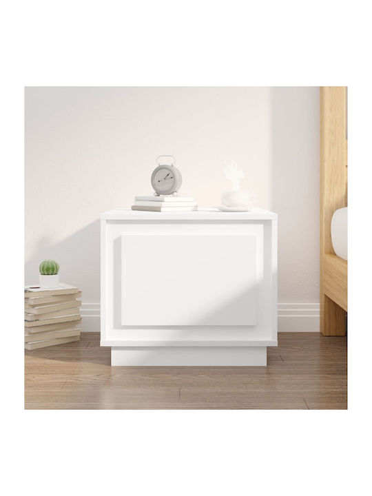 Side Table L51xW50xH44cm. White