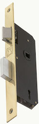 Domus Recessed Lock Mesoportas with Center 40mm Gold