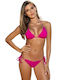 Etna Swimwear Bikini Set Triangle Top & Slip Bottom Amelia Fuchsia