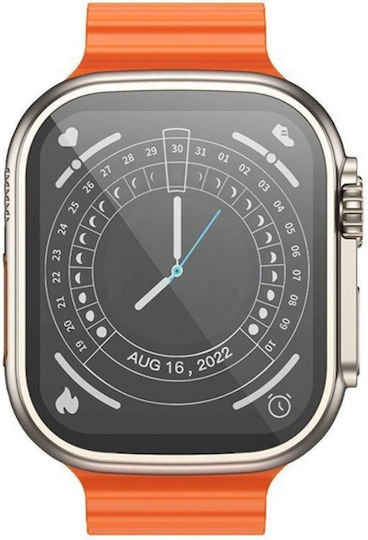 Borofone BD3 Ultra Smartwatch με Παλμογράφο (Χρυσό)
