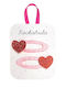Rockahula Love Heart Σετ Παιδικά Κοκαλάκια με Κλιπ σε Ροζ Χρώμα 2τμχ