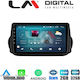LM Digital Car Audio System for Peugeot Bipper Fiat Fiorino / Qubo Citroen Nemo 2007-2021 (Bluetooth/USB/WiFi/GPS/Apple-Carplay/Android-Auto)
