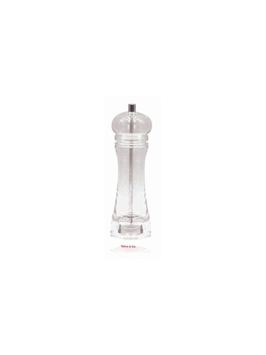 Manual Plastic Spice Mill 12cm Transparent