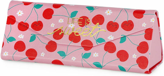 Legami Milano Cherry Life Is Sweet Eyeglass Case in Pink color FGC0018 1pcs