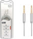 SGL SGL 3.5mm Jack Cable - 3.5mm Male to 3.5mm Male Silver 3m with Gold Plated Terminals
