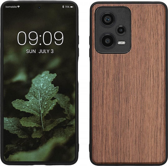 KWmobile Back Cover Wooden Dark Brown (Redmi Note 12 Pro / Poco X5 Pro)