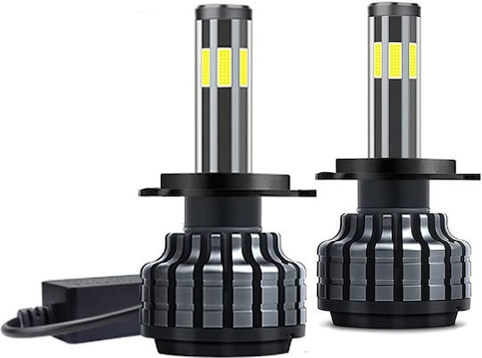 Лампи Автомобила H7 Canbus LED 6000К Хладно бяло 12V 80W 2бр