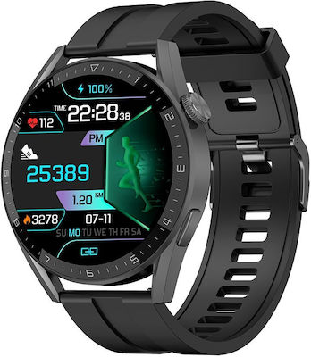 DT3 PRO Max Smartwatch με Παλμογράφο (Μαύρο)