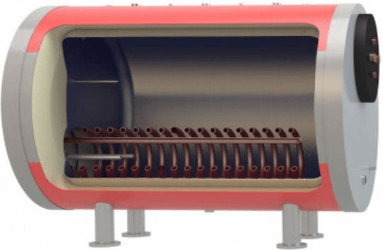 MasterSOL Boiler Λεβητοστασίου Glass 3000lt με έναν Εναλλάκτη Διπλής Ενέργειας