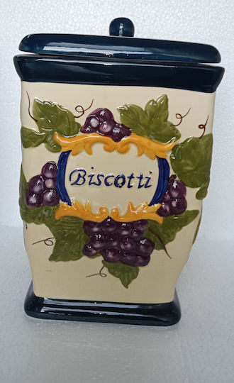 Melina's Collection Ceramic Cookie Jar Multicolour 15x16x28cm