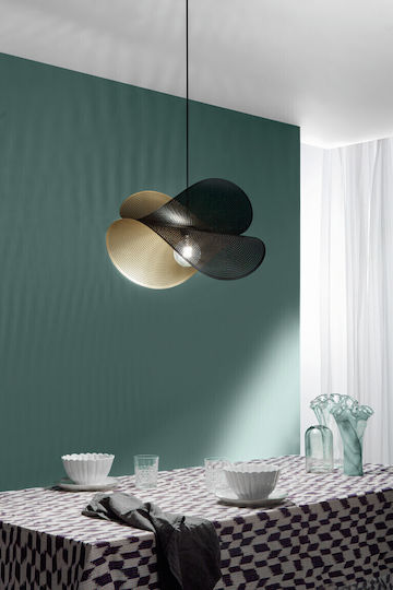 Fan Europe Pendant Light Black with Socket E27 60x33x150cm