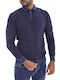 Goldenim 0136M Men's Blouse Polo Navy Blue