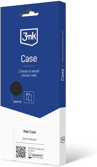 3MK Matt Back Cover Σιλικόνης Μαύρο (Huawei P60)