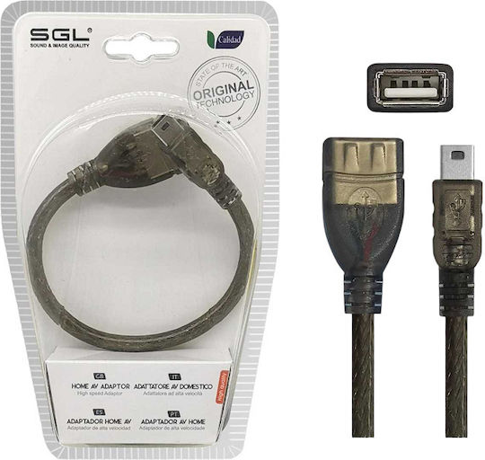SGL Μετατροπέας micro USB male σε USB-A female (098111)