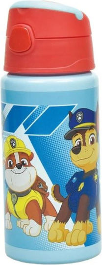 Gim Paw Patrol Παιδικό Παγούρι από Αλουμίνιο Paw Patrol με Καλαμάκι Γαλάζιο 500ml