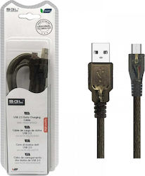 SGL 097374 Regular USB 2.0 σε micro USB 3m Μαύρο