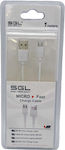 SGL Regular USB 2.0 to micro USB Cable Λευκό 1m (099446)