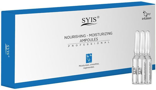 Syis Nourishing Soothing & Moisturizing Serum Face with Hyaluronic Acid & Vitamin B5 for Radiance & Firming 10x3ml