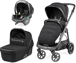 Peg Perego Veloce Adjustable 3 in 1 Baby Stroller Suitable for Newborn Licorice 10.7kg