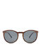 Daponte Damen Sonnenbrille mit Braun Holz Gestell und Gray Polarisiert Linse DAP087BW 4