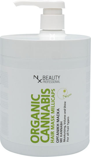 NX Beauty Professional Organic Cannabis Hair Mask for Hydration with Cannabis & Keratin 1000ml