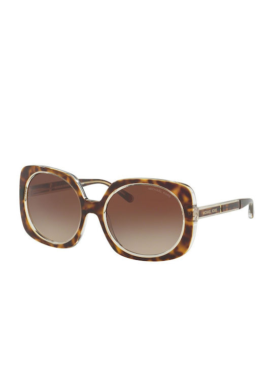 Michael Kors Women's Sunglasses with Brown Tartaruga Plastic Frame and Brown Gradient Lens MK2050-303413-55