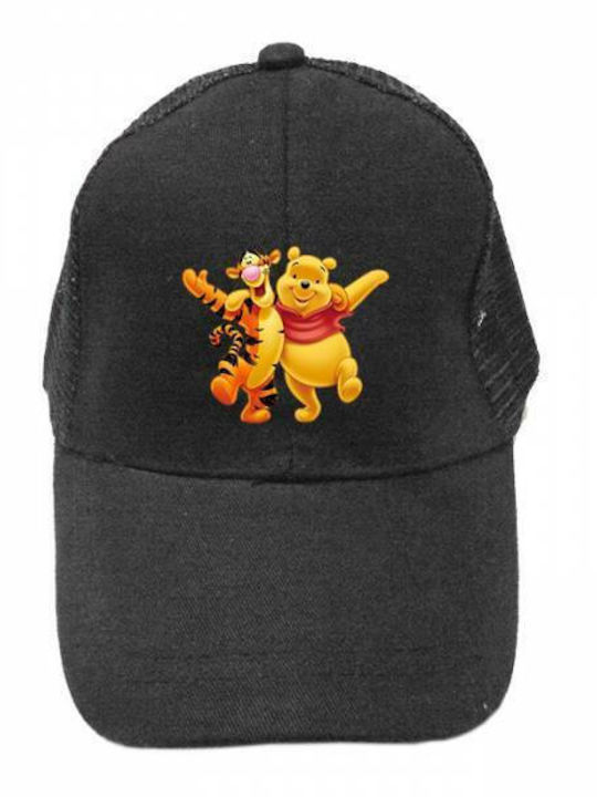 Takeposition Παιδικό Καπέλο Jockey Υφασμάτινο Winnie Friendship Μαύρο
