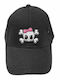 Takeposition Παιδικό Καπέλο Jockey Υφασμάτινο Cute Scull Μαύρο