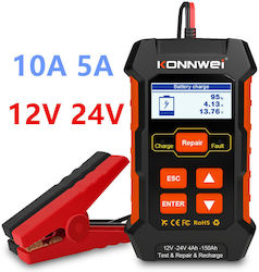 Konnwei Digital Battery Tester with Crocodile Clips KW-520