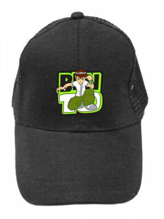 Takeposition Kids' Hat Jockey Fabric Ben 10 Black