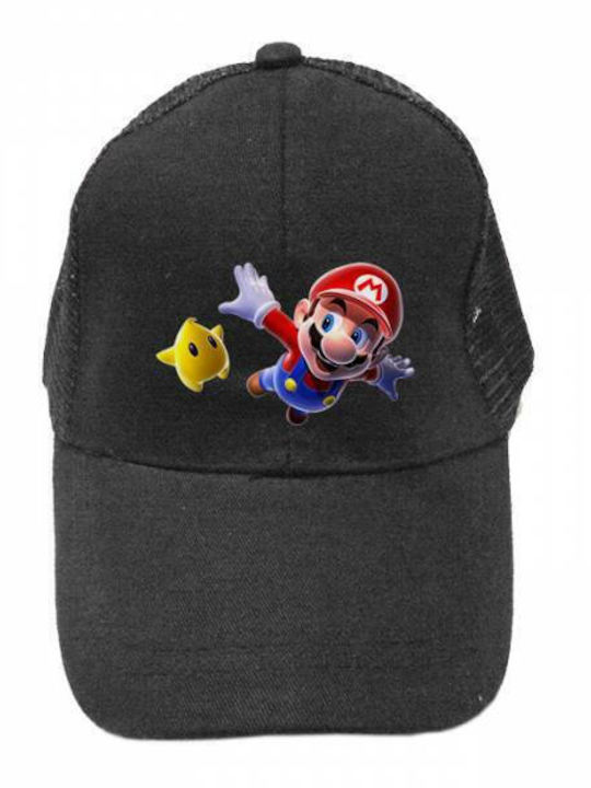 Takeposition Παιδικό Καπέλο Jockey Super Mario Flying Μαύρο