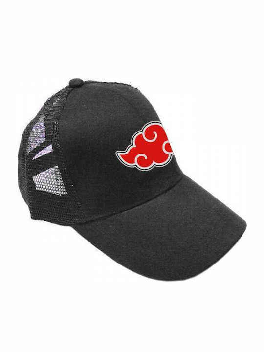 Takeposition Παιδικό Καπέλο Jockey Υφασμάτινο Anime Akatsuki Μαύρο