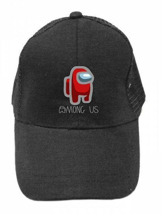 Takeposition Kids' Hat Jockey Fabric Among Us Black
