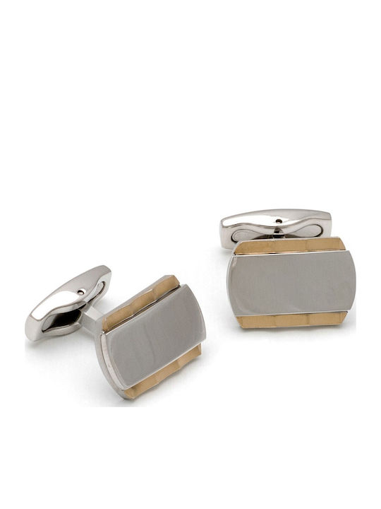 Visetti Cufflinks from Steel in Silver Color