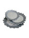 Set Weihnachtliche Platten Keramik Silber 3Stück