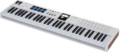 Arturia Midi Keyboard KeyLab Essential MKIII με 61 Πλήκτρα σε Λευκό Χρώμα