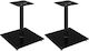 vidaXL Speaker Stands in Black Color