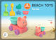 Beach Toys Set - Sea Truck Bear & Accessories 6pcs 25x15x20cm